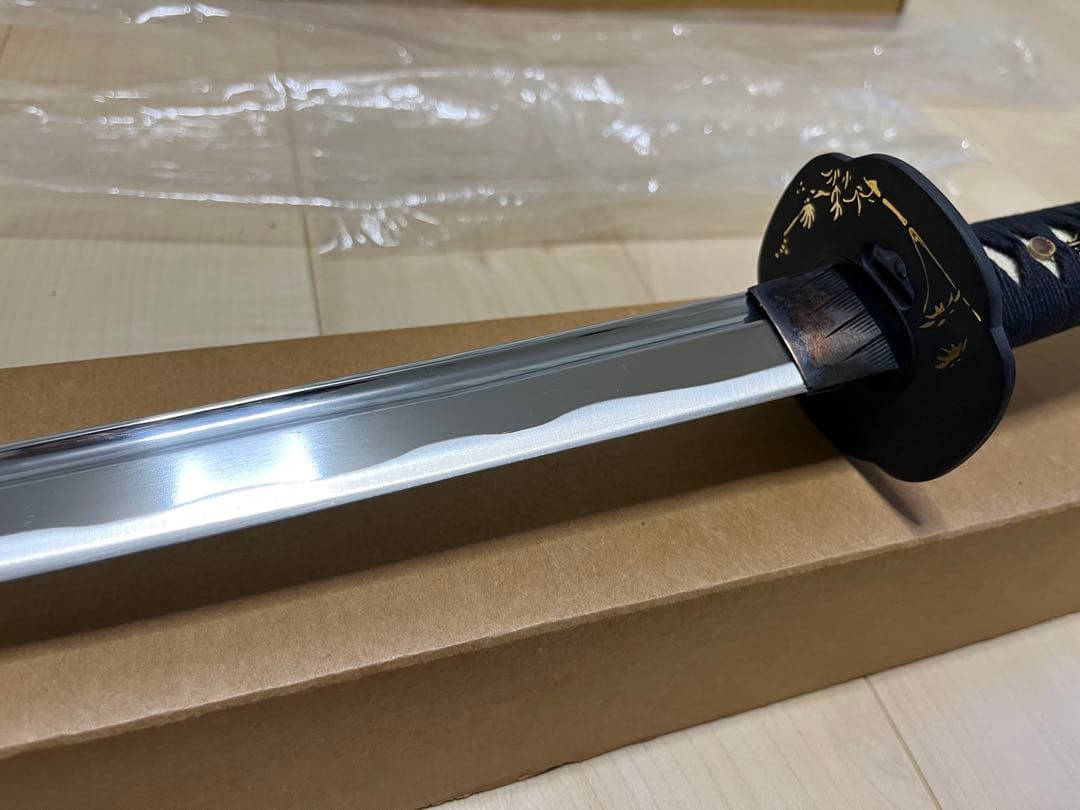 日本アンティックギャラリー　大小セット　居合刀　模造刀 黒柄　五郎入道政宗