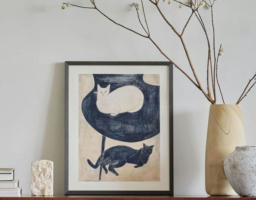 最終価格新品未使用　coricci | ポスター 猫と椅子と 40×50cm