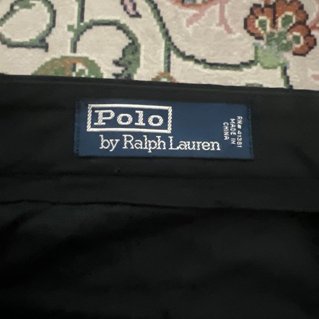 Ralph Lauren ブラック　ポロチノ シルク混　90s スペシャル　黒