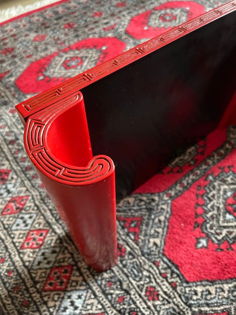 【希少品】村上木彫堆朱 花台