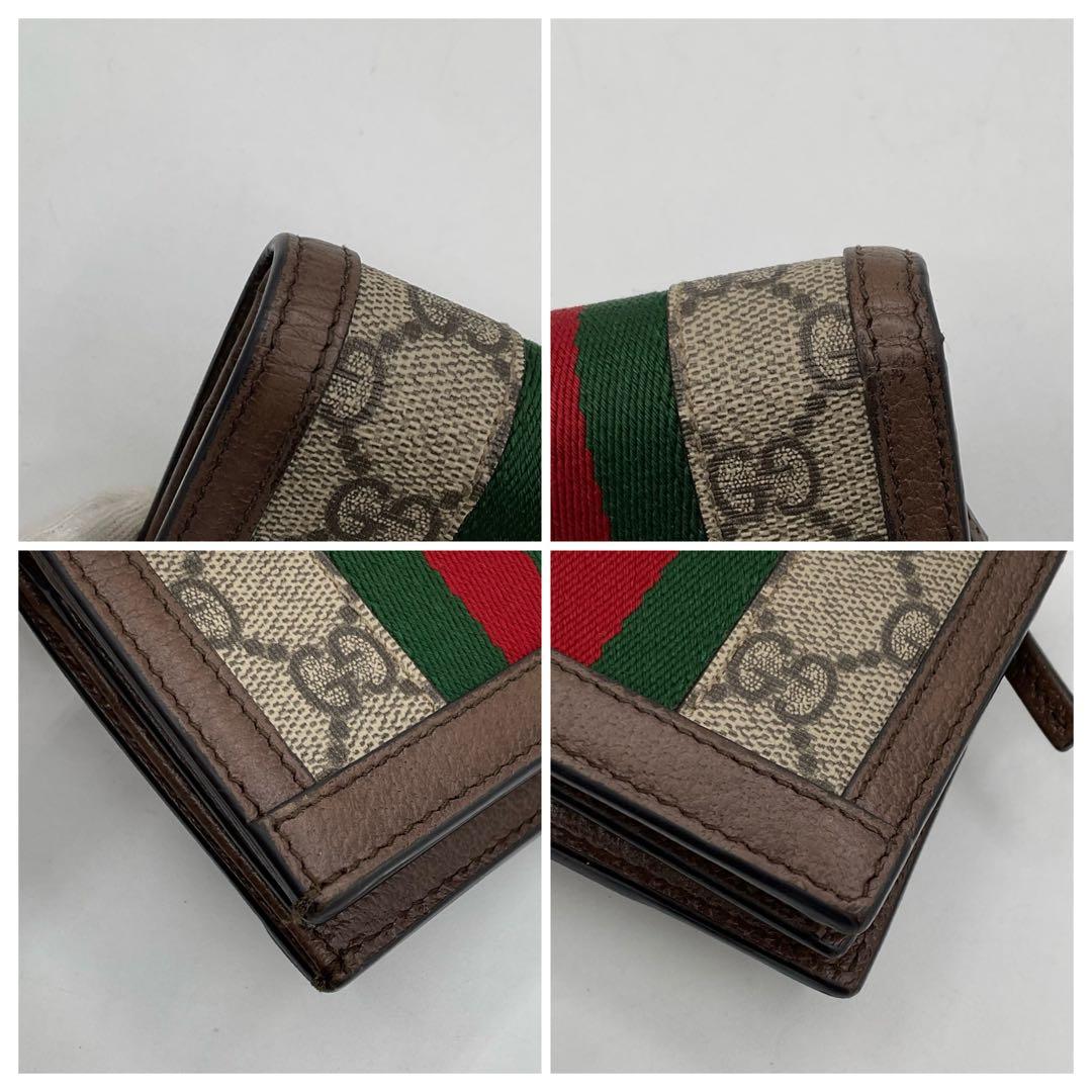 グッチ 二つ折り コンパクト 財布 オフディア GGコンパクトウォレット