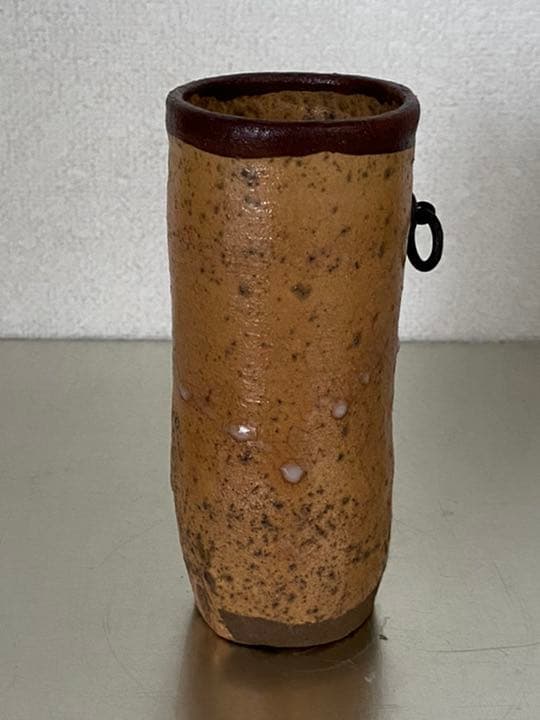 置き掛け花入れ　杉本立夫　泥牛　京都大吉主人