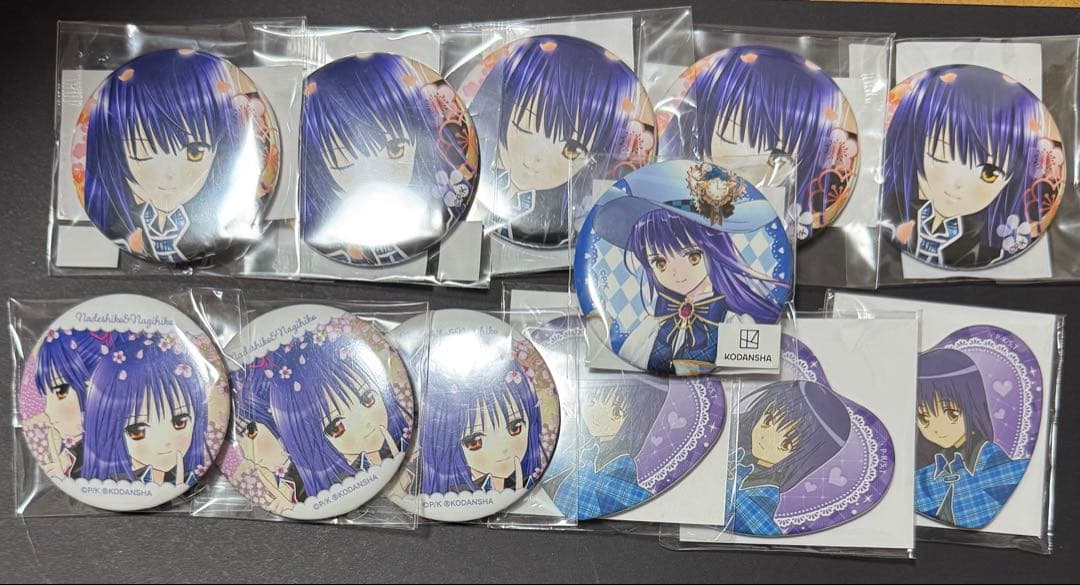 しゅごキャラ 藤咲なぎひこ なでしこ 缶バッジ