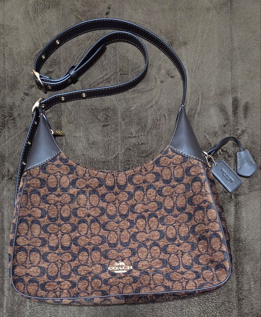 COACH エラ ショルダー バッグ・シグネチャー シェニール《新品未使用品》
