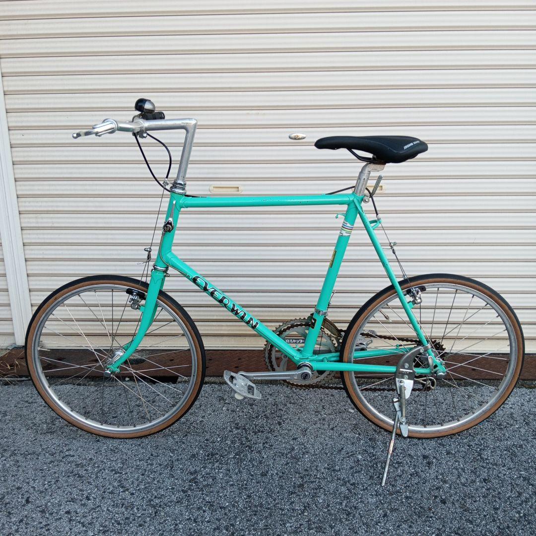 ターコイズ スチールフレーム 小径自転車