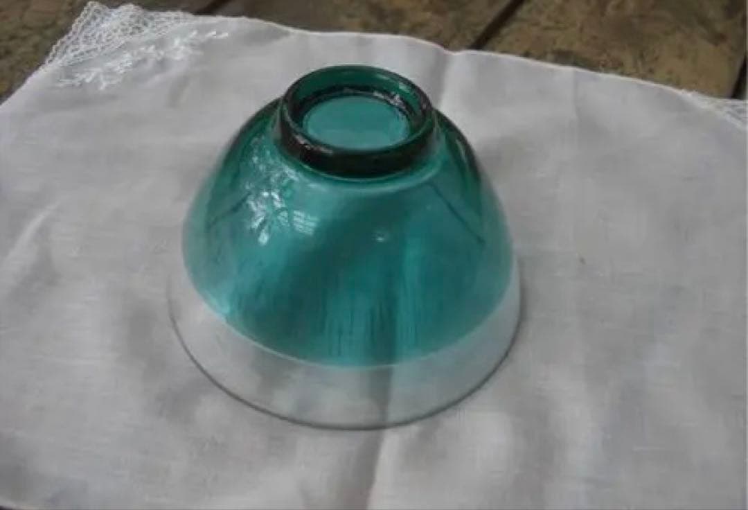 河上恭一郎　「夏草」　冷茶碗　ガラス器