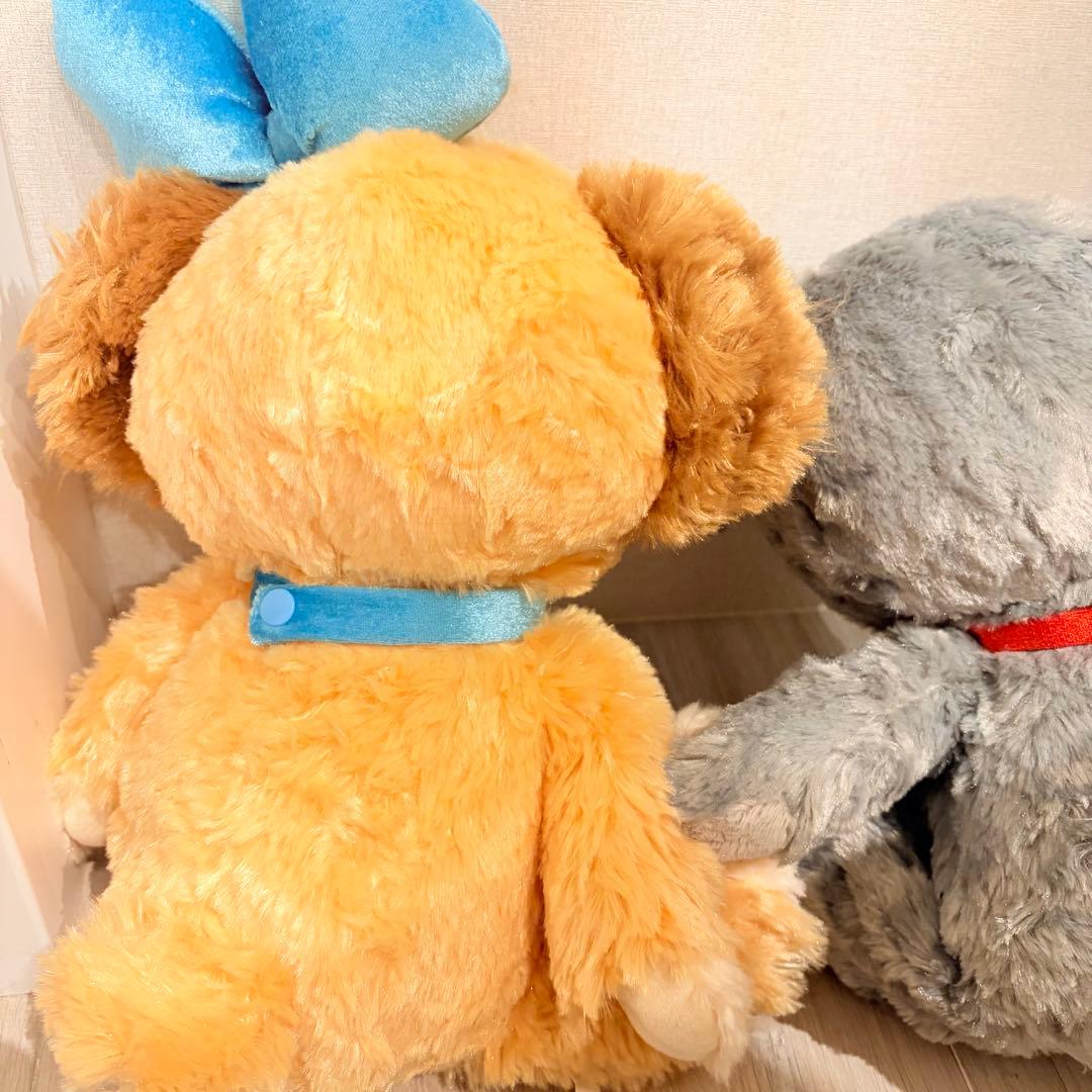ユニベア レディ＆トランプ ぬいぐるみ2体セット　ディズニーストア　わんわん物語