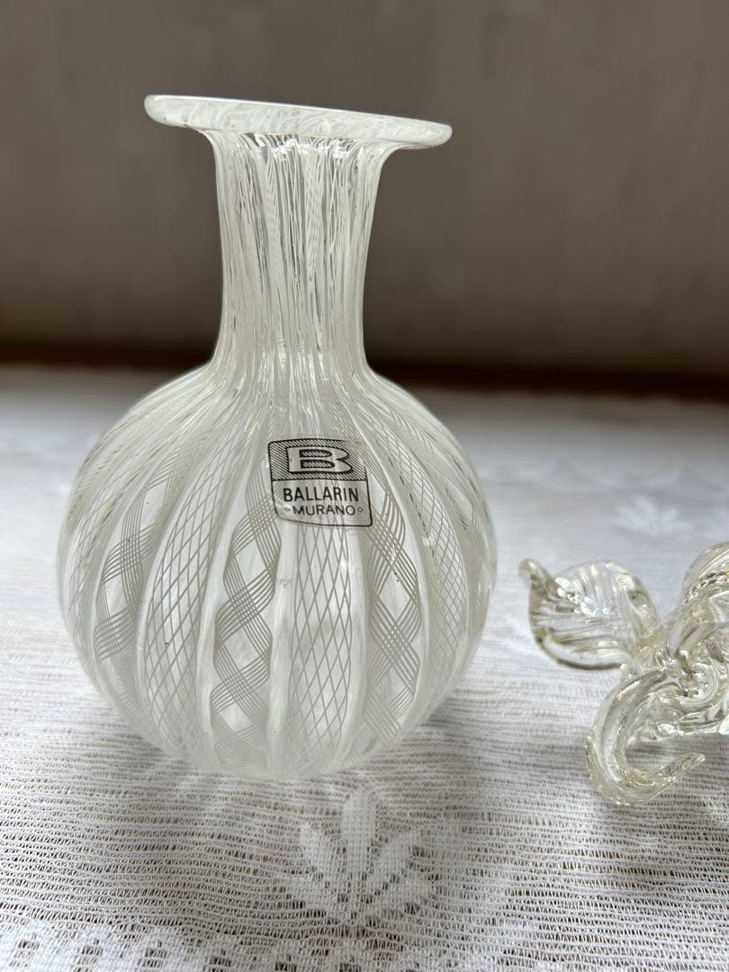 専用　ヴェネチアンガラス ムラーノガラス レース BALLARIN 香水瓶