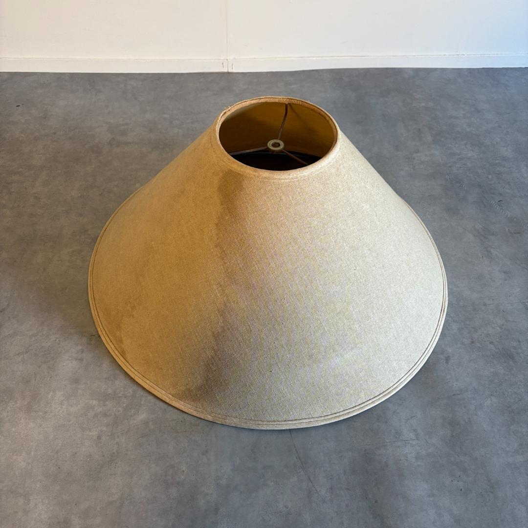 アンティーク　クリアガラス×真鍮 フロアランプ