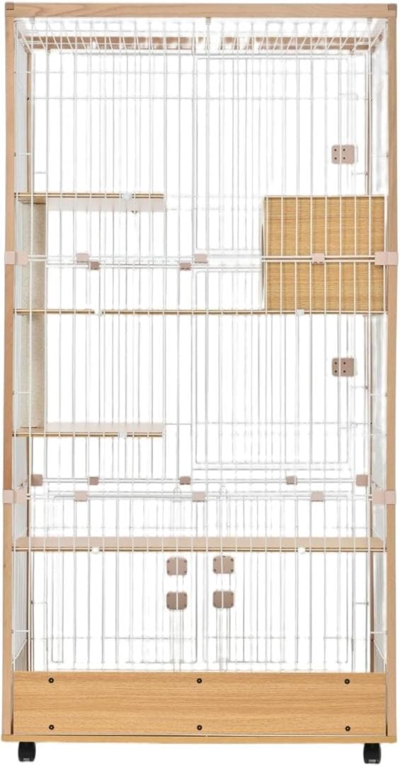 【25％引き】MOTASAN キャットケージ ワイド 96x58.5x186cm
