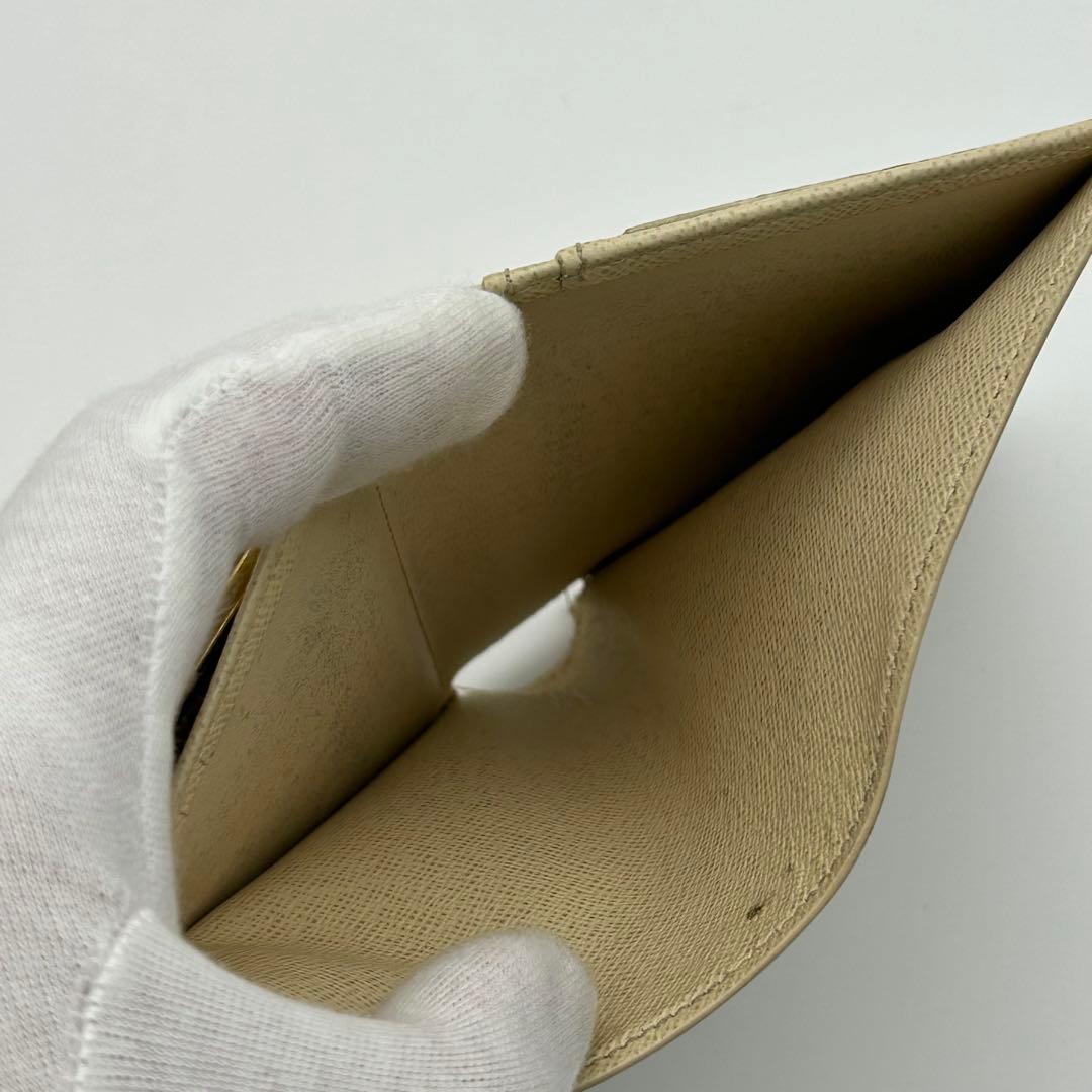 ルイ ヴィトン ポルトフォイユ ヴィエノワ ダミエ アズール がま口 二つ折財布