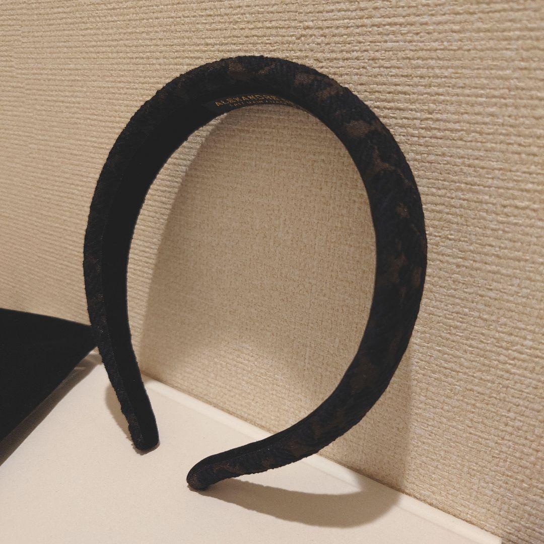 未使用　ALEXANDRE DE PARIS　カチューシャ　ベロア　花柄　豹柄