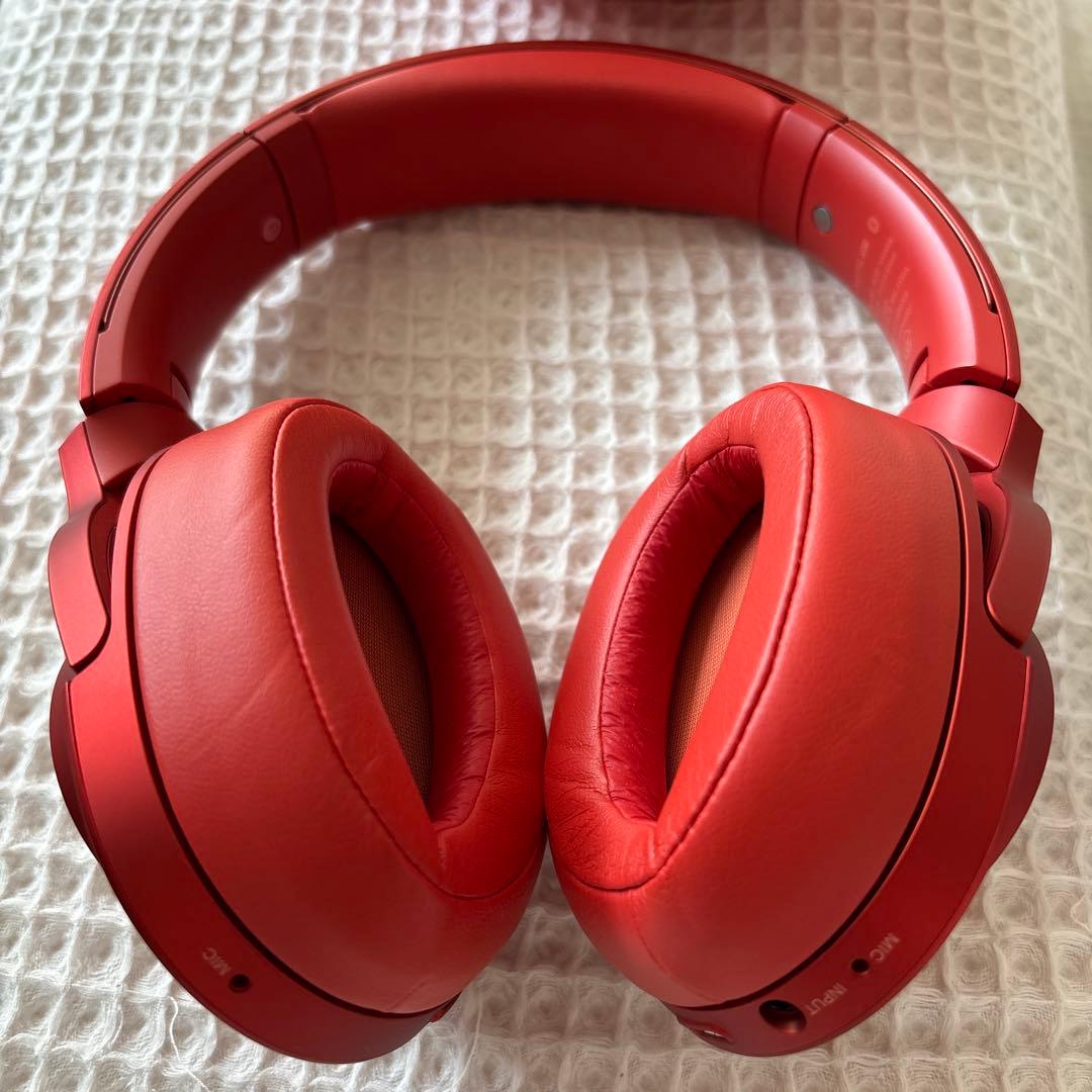 SONY ワイヤレスヘッドホン MDR-100ABN レッド 赤