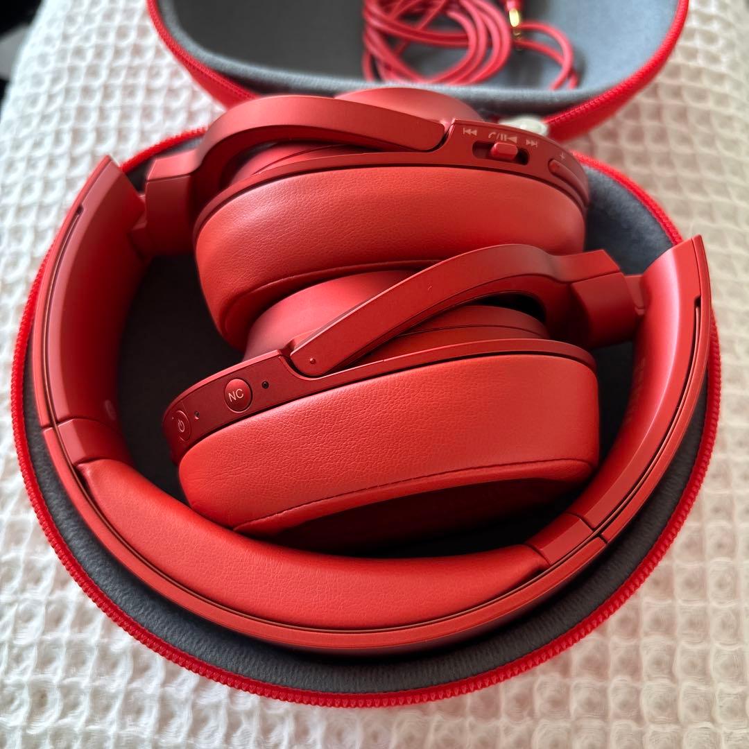 SONY ワイヤレスヘッドホン MDR-100ABN レッド 赤