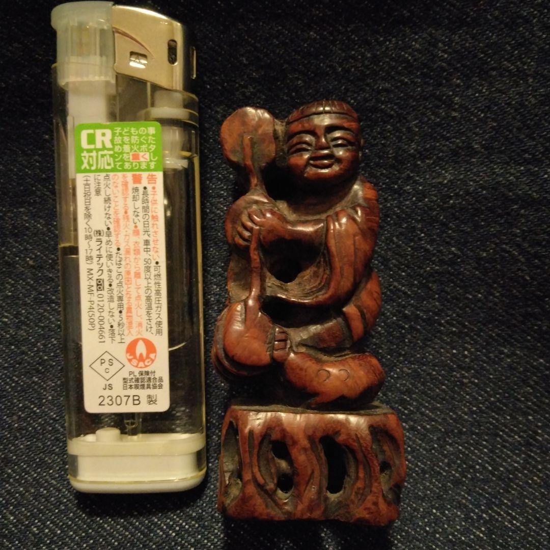 古い　根付　さげもの　骨董　木製　着物