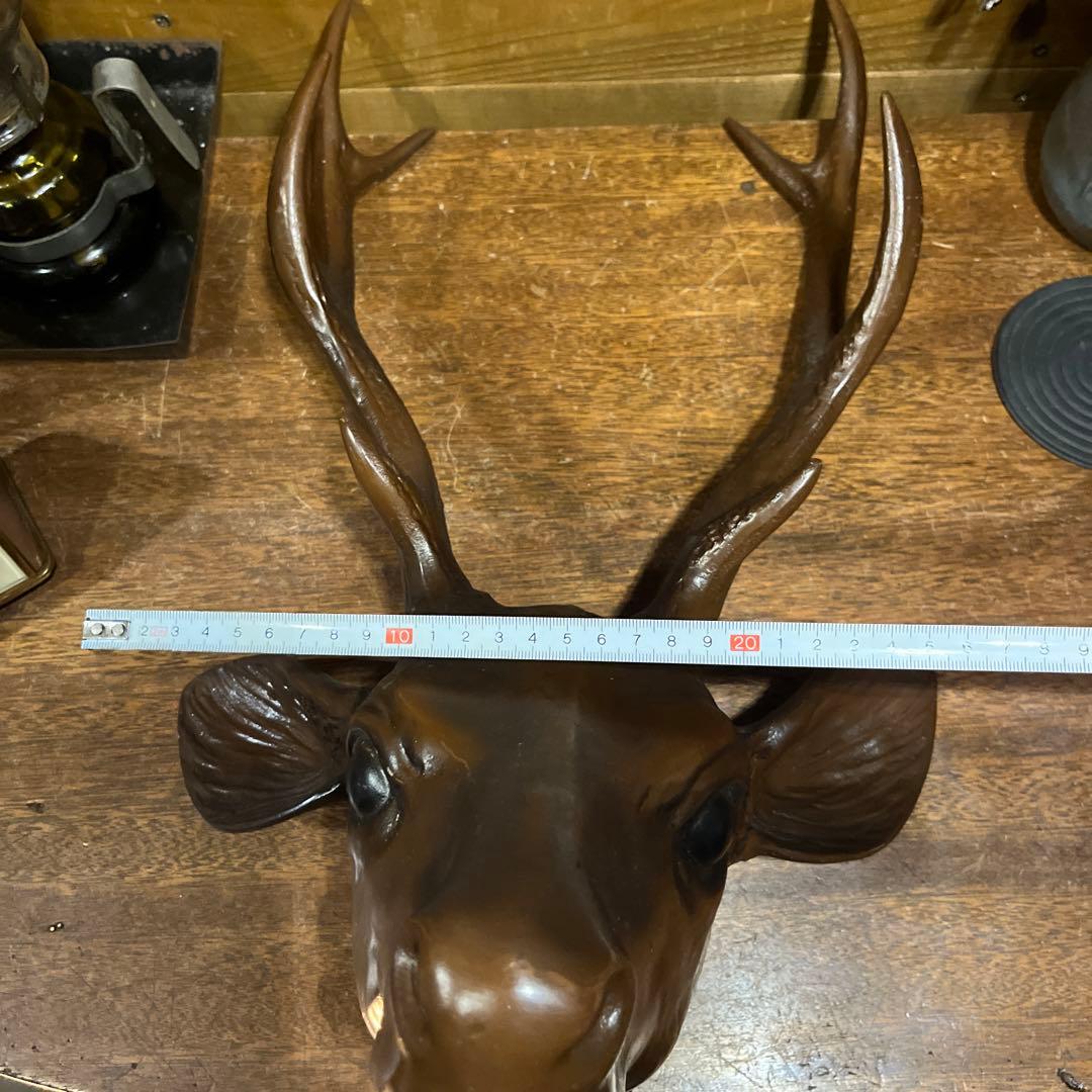 ヴィンテージ　金属鹿飾り