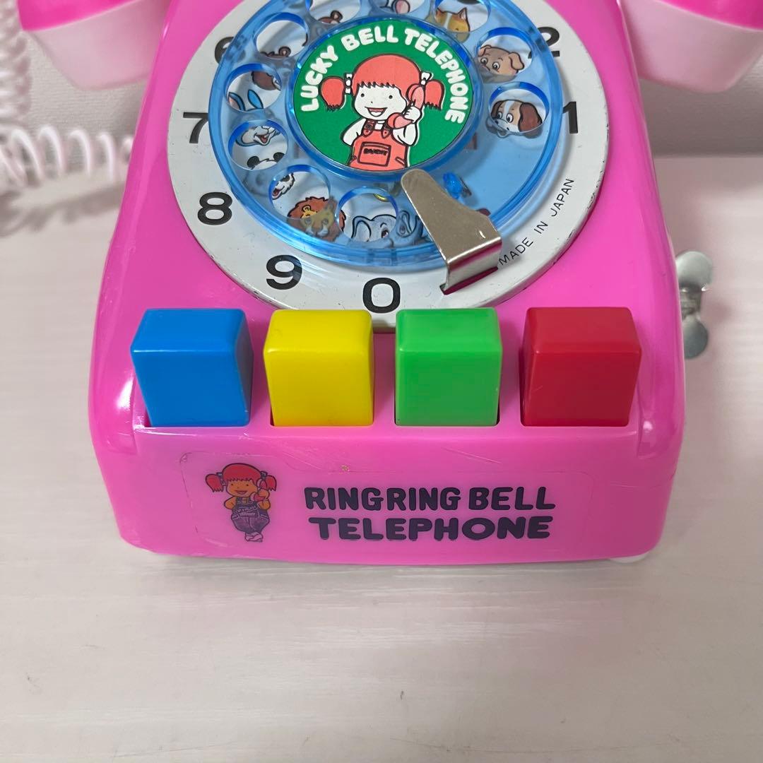 昭和 レトロ ゼンマイ ベル付き リンリンベルテレフォン 電話おもちゃ