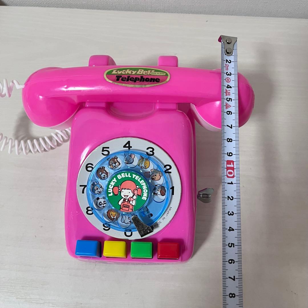 昭和 レトロ ゼンマイ ベル付き リンリンベルテレフォン 電話おもちゃ