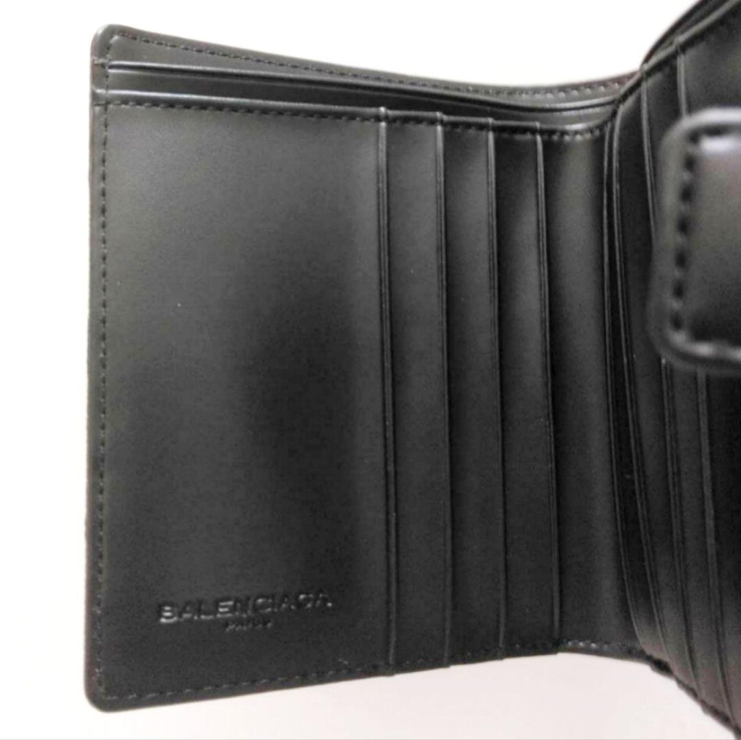 BALENCIAGA　バレンシアガ　キャンバスレザー　折り財布