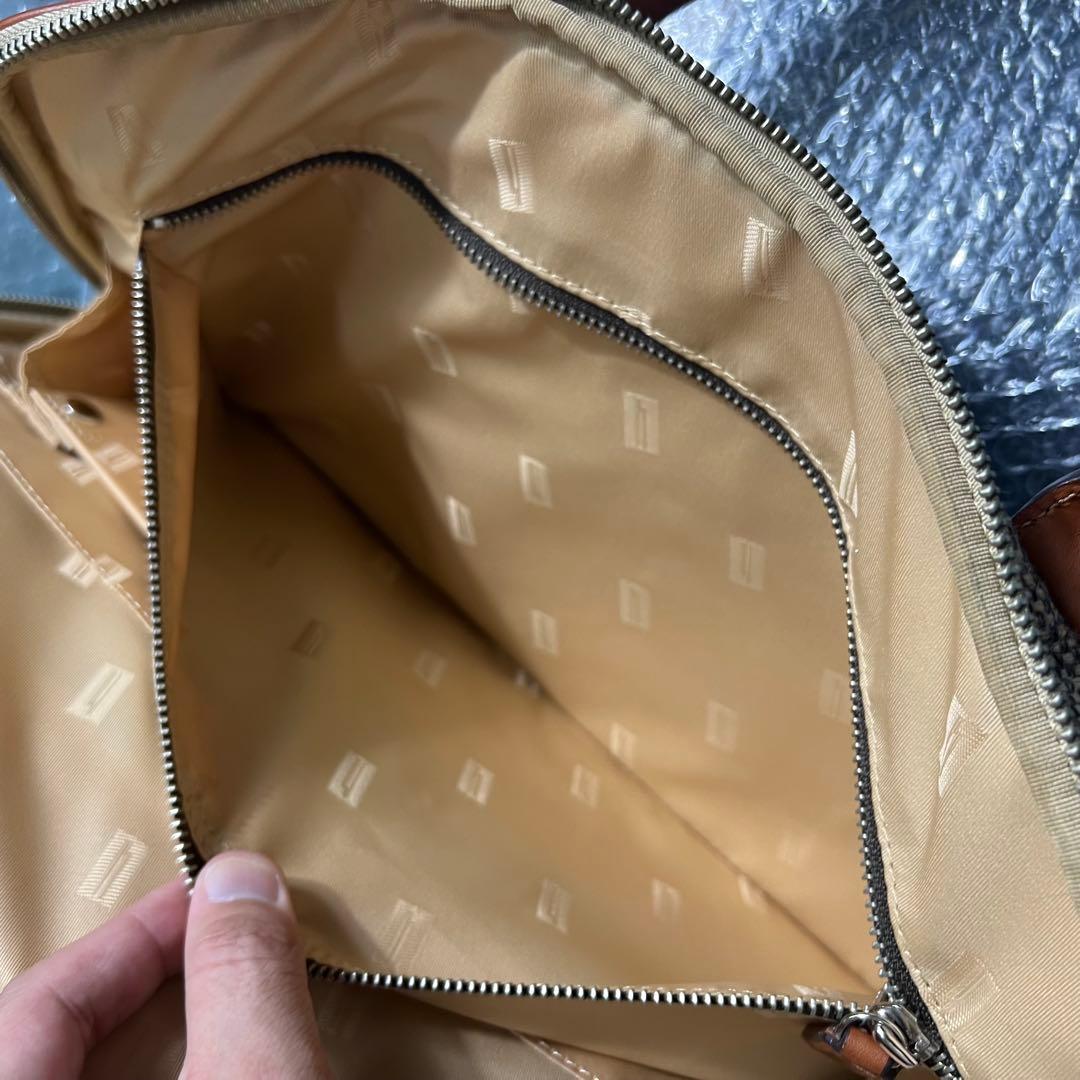 Hartmann ハートマン ビジネスバッグ ツイード ラウンドジップ L