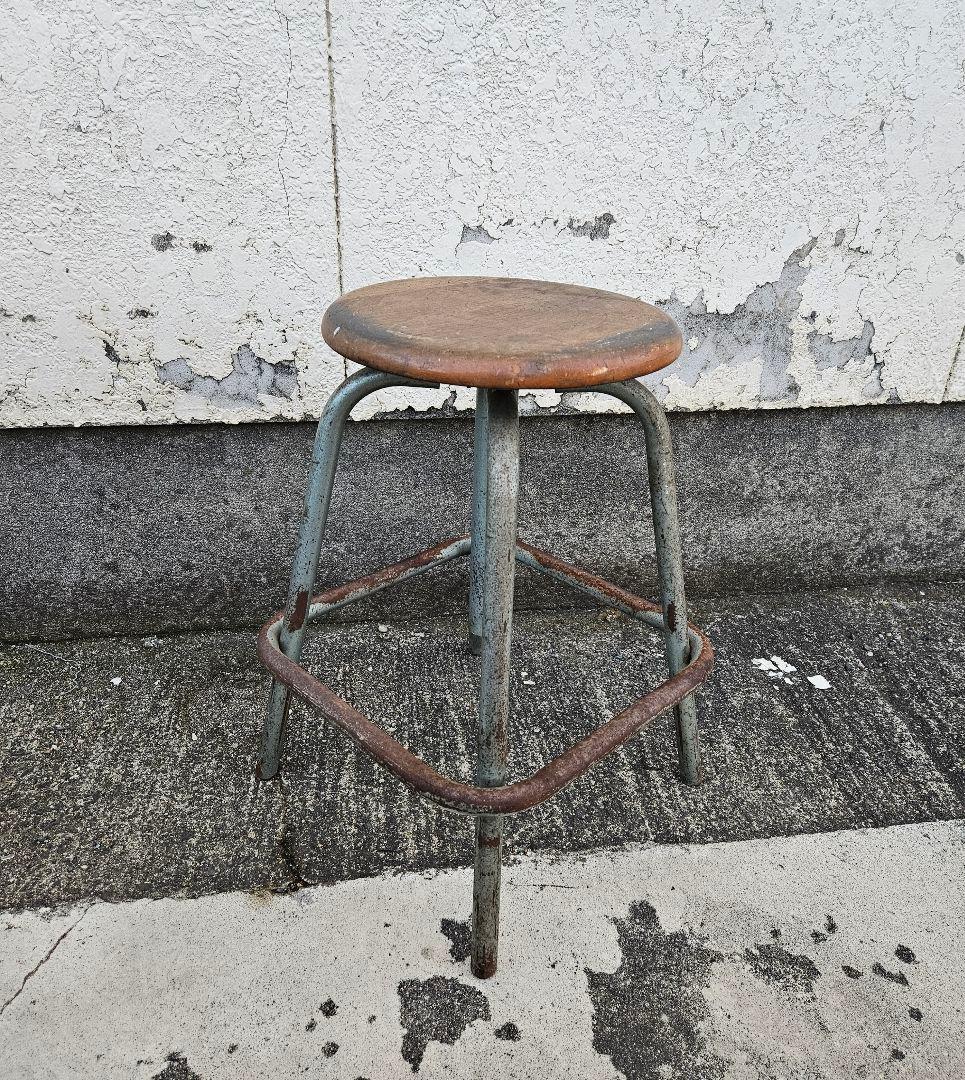 フランスヴィンテージ アーキテクトチェア スツール フレンチ インダストリアル