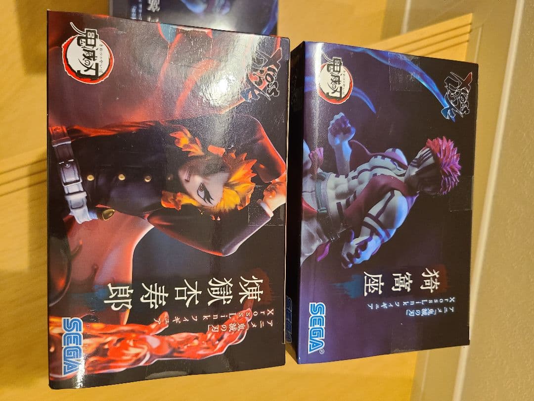 【人気】【猗窩座・煉獄杏寿郎】 鬼滅の刃クロスリンクフィギュア 2種5体