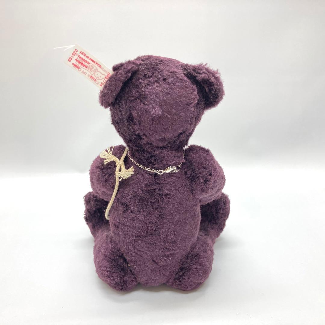 シュタイフ　steiff スワロフスキー アメジスト テディベア　限定