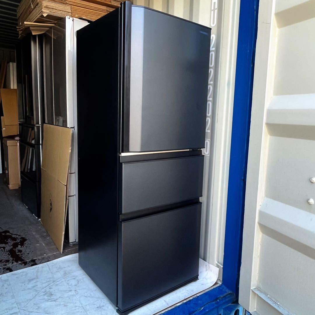 取付無料！最新2024年製！東芝自動製氷マットチャコール3ドア冷蔵庫！ 洗濯機