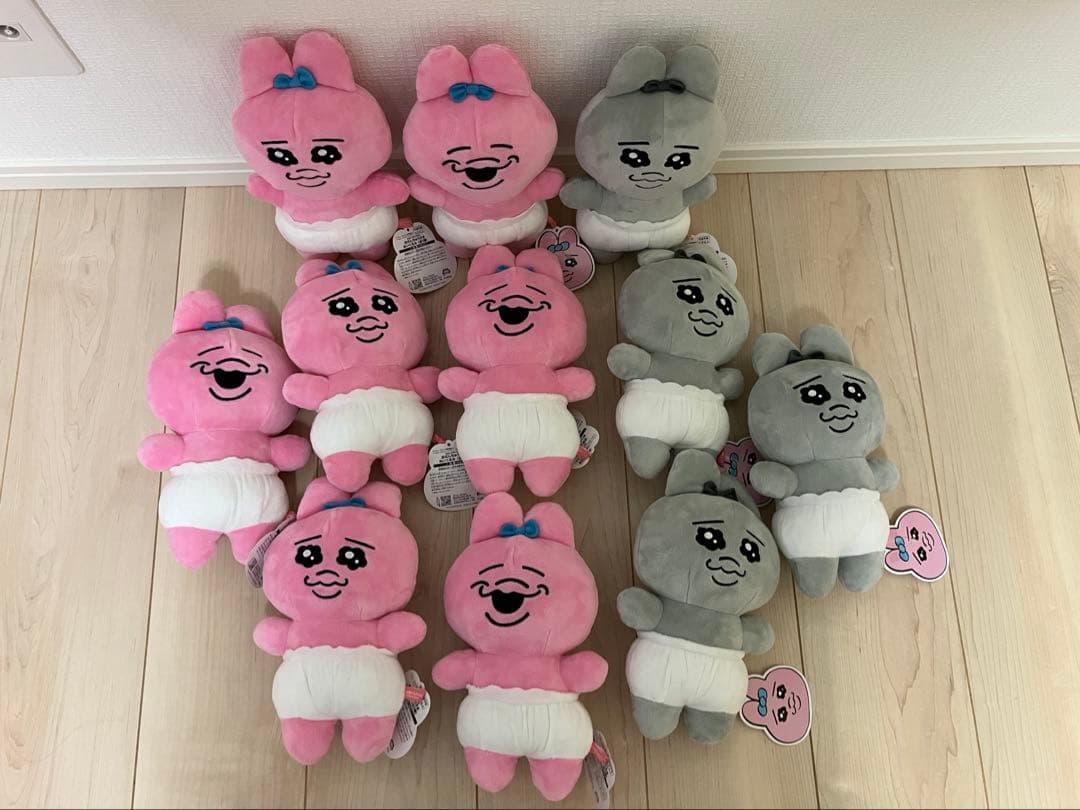 おぱんちゅうさぎぬいぐるみポシェット　おぱんちゅうさぎぬいぐるみ全3種　24個