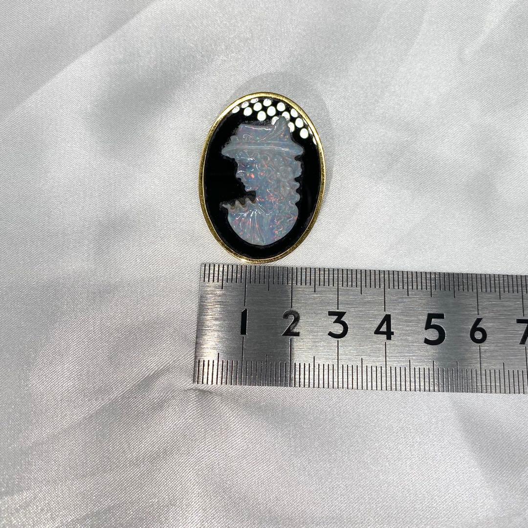 【ちっち】 K18カメオ ブローチ / ペンダントトップ