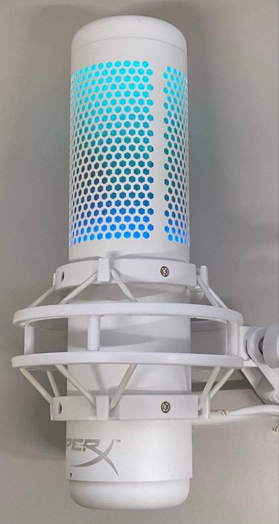 ★HyperX QuadCast S スタンドアロンマイク ホワイト 白