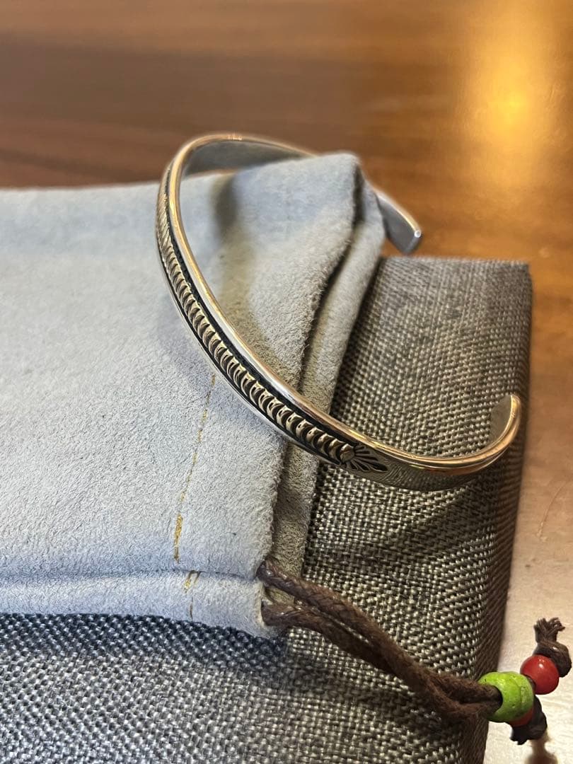 希少 Lサイズ ブルースモーガン 14k バングル 手首周り18〜18.5cm