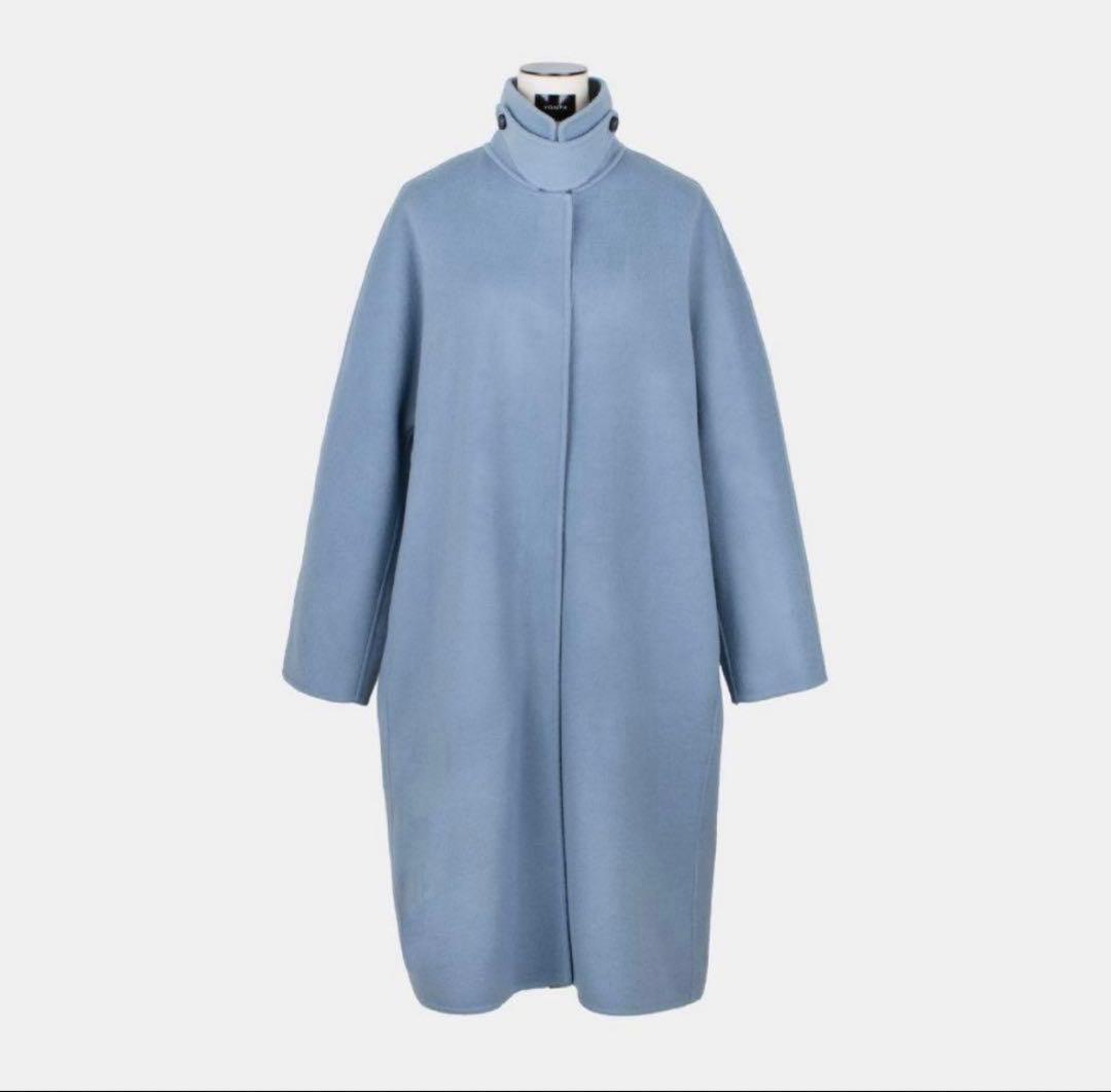 【YONFA】リバーコート　スモーキーブルー