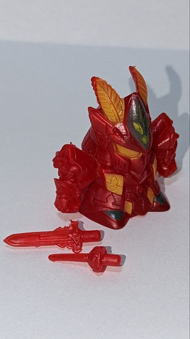 【レトロ超レア】SDガンダム「麗騎士レッドウォーリア」（彩色版）ガン消し