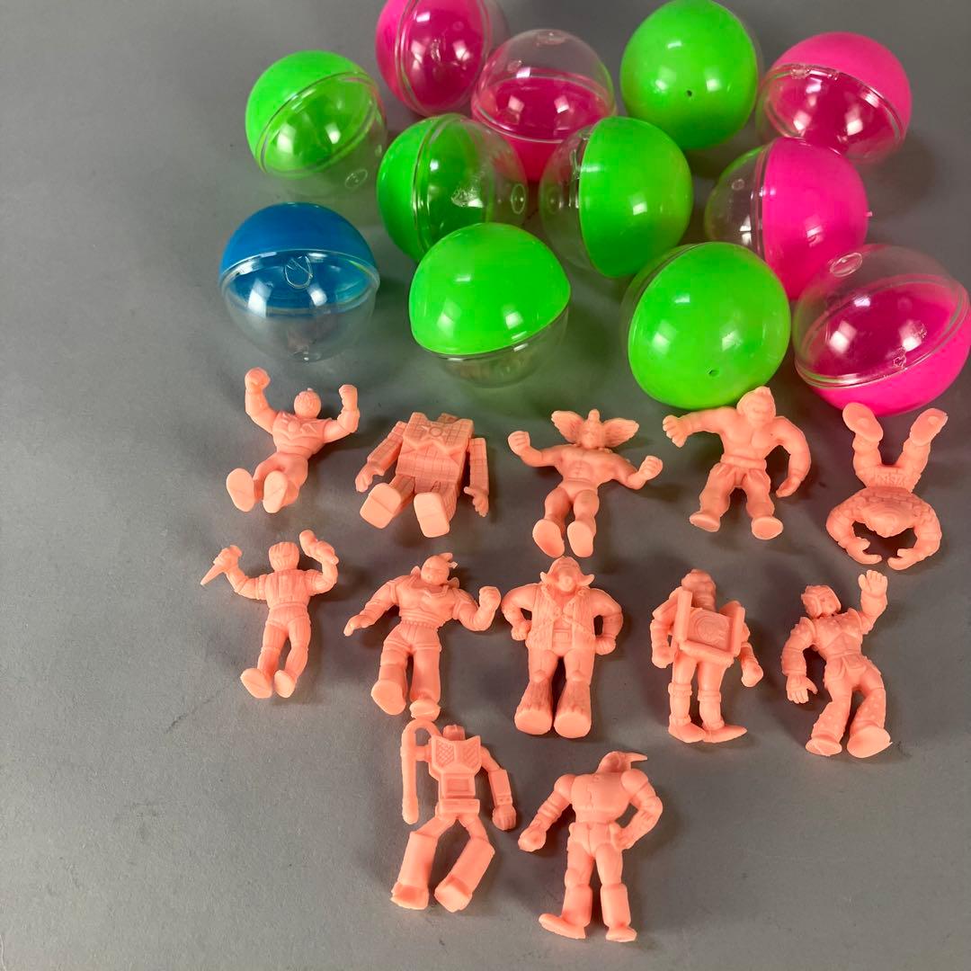 U◆アマダ キン消し 肌色 １２点◆ガチャ 募集超人 当時物 キン肉マン