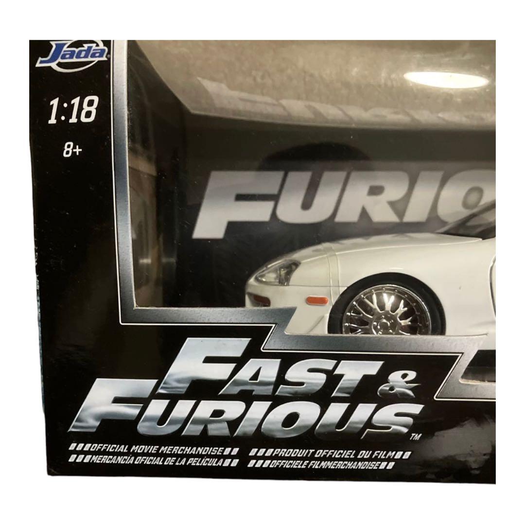 ワイルドスピード　ミニカー　1:18スケール　スープラ　白