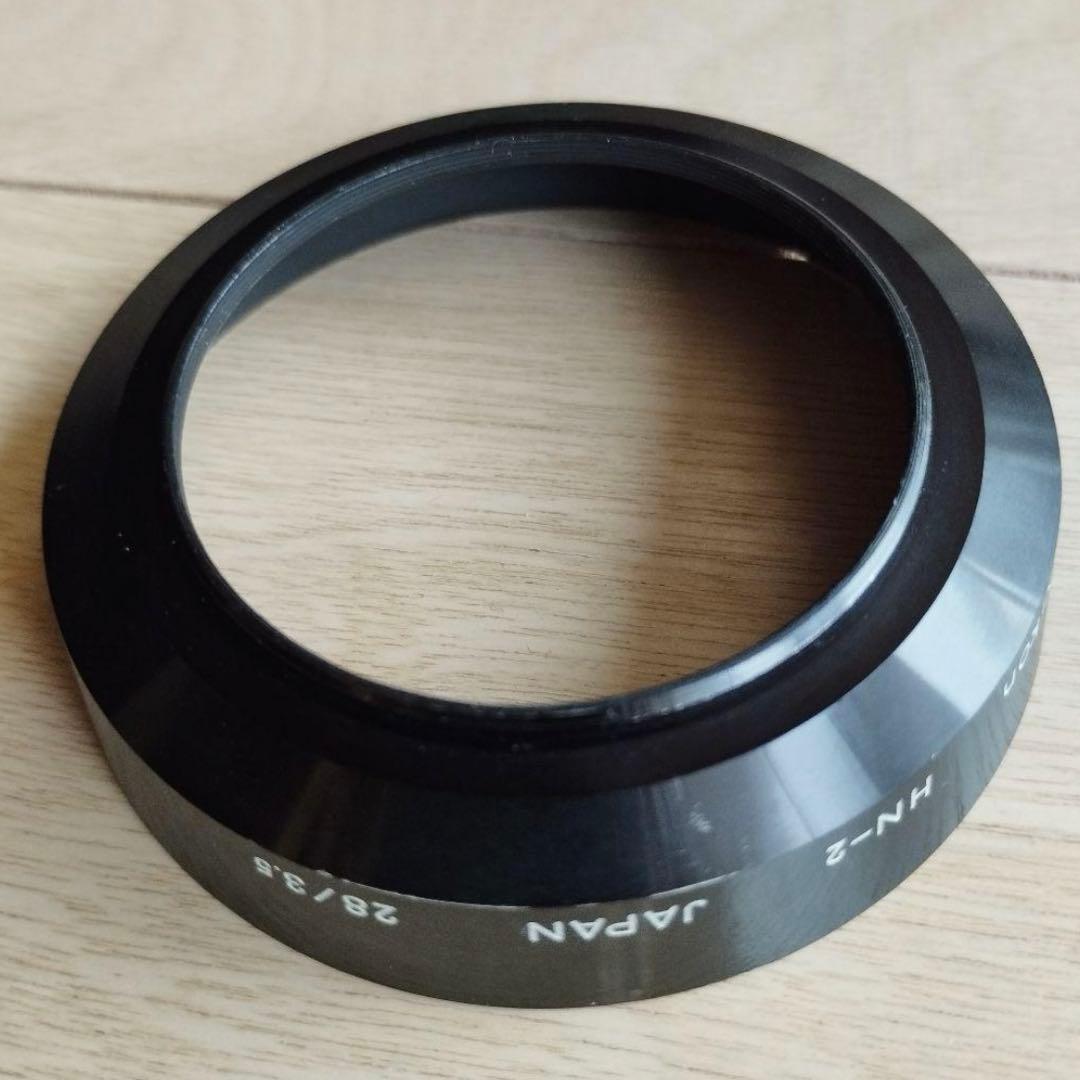 Nikon AF Nikkor 28mm f/2.8 レンズ メタルフード付