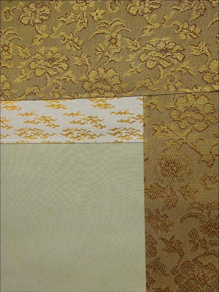 掛軸 増井富子『春景山水図』絹本 肉筆 共箱付 掛け軸 p053010