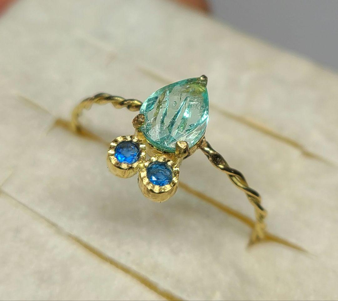 ミラノ日本の職人の腕が光る逸品です!★天然パライバトルマリン★