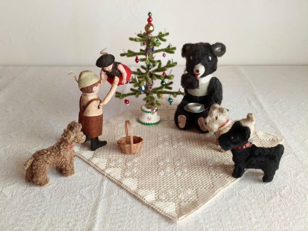 * vintage dog ❀ クルクル巻き毛がキュートな ワンちゃん