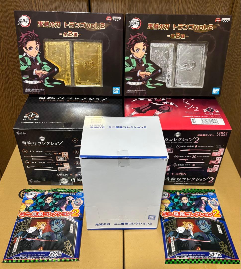 鬼滅の刃 日輪刀コレクション トランプ　ミニ屏風コレクション コンプリートセット