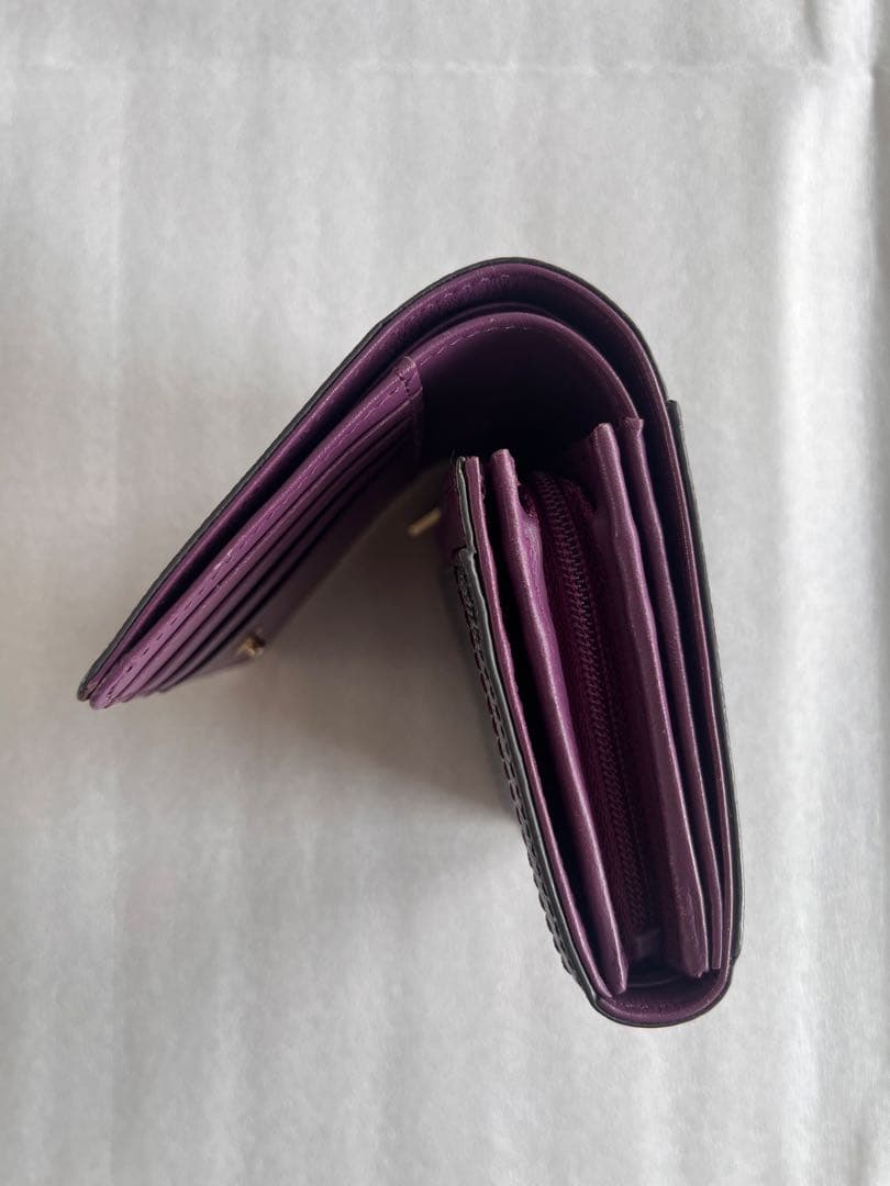 【未使用】PINKY&DIANNE ピンキー グレー ロゴ 二つ折り財布