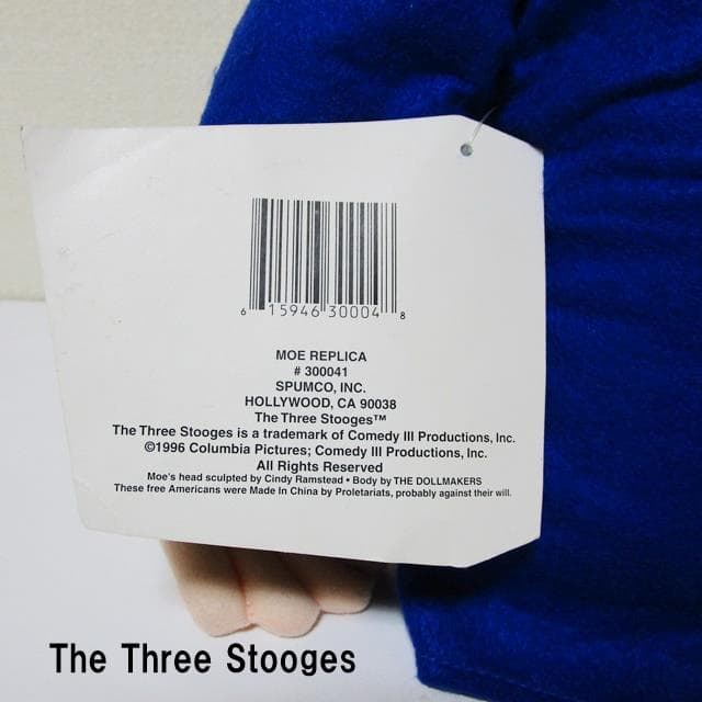 ビンテージ　未使用三ばか大将　The　Three　Stooges1996/５２㎝
