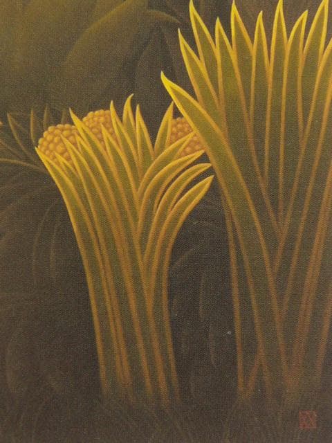 渡部満「森の秘密」、希少画集より、状態良好、新品高級額装付