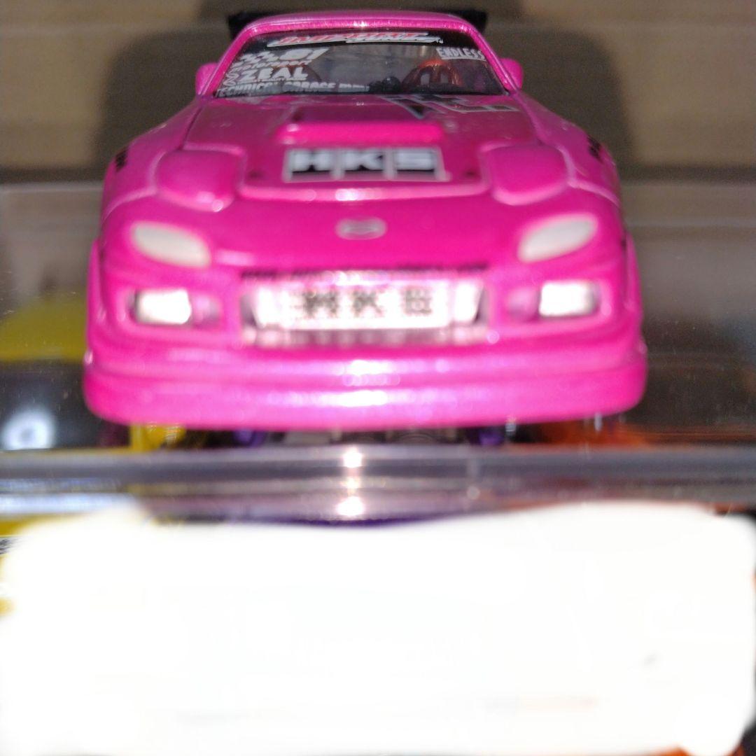 ジャンク 1/64 マッスルマシーン 3 FD3S D1仕様 ピンク
