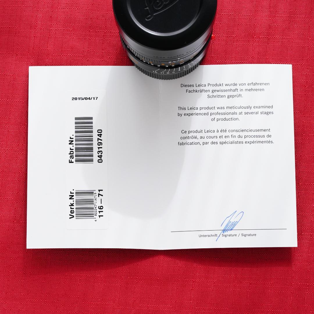 LEICA ズマリットM f2.4/35mm ASPH. （箱あり）11671