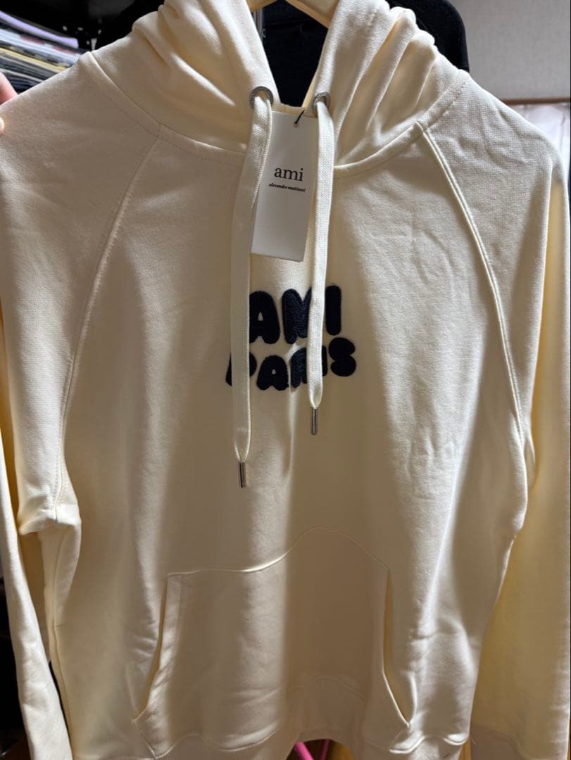 ami フード付きパーカー クリーム色2つセット
