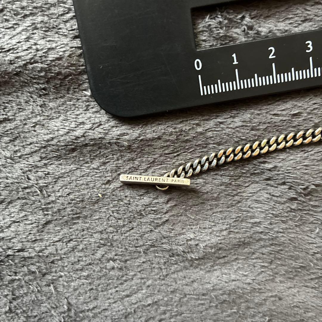 サンローラン　ブレスレット　シルバー　銀　0710