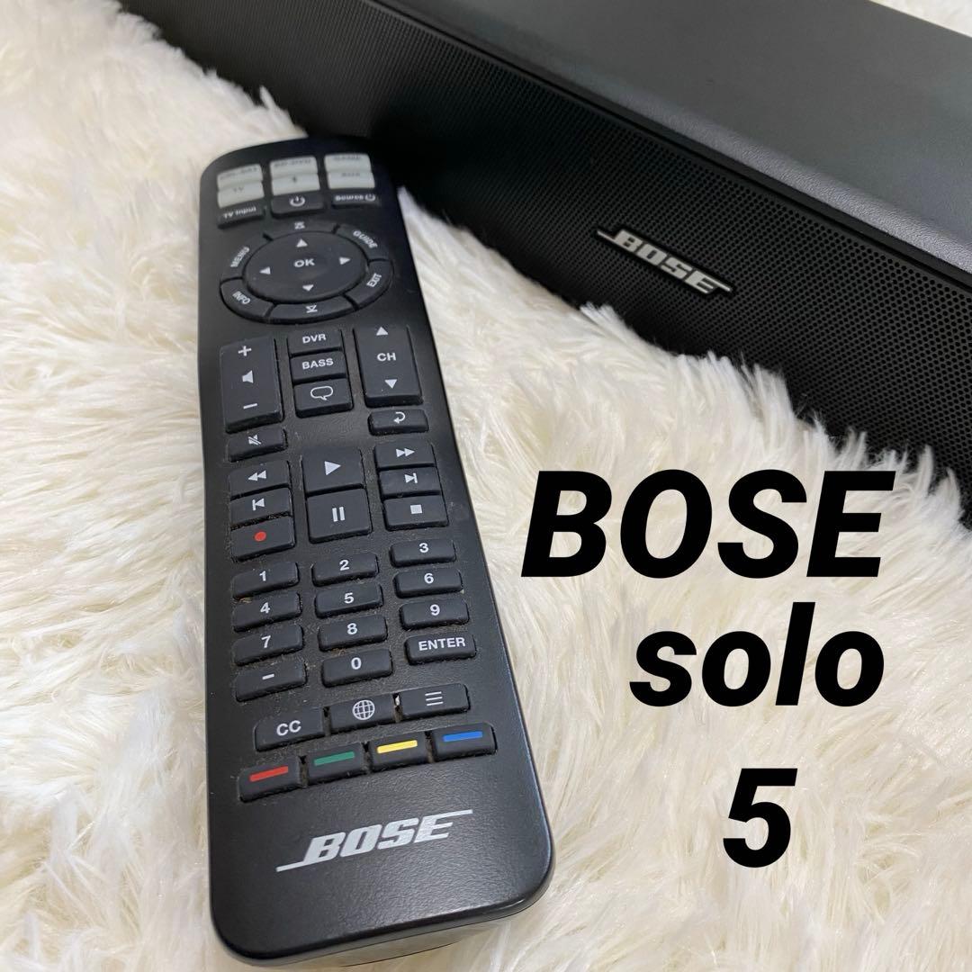 BOSE Solo5 TV Sound Systemサウンドバー リモコン付き