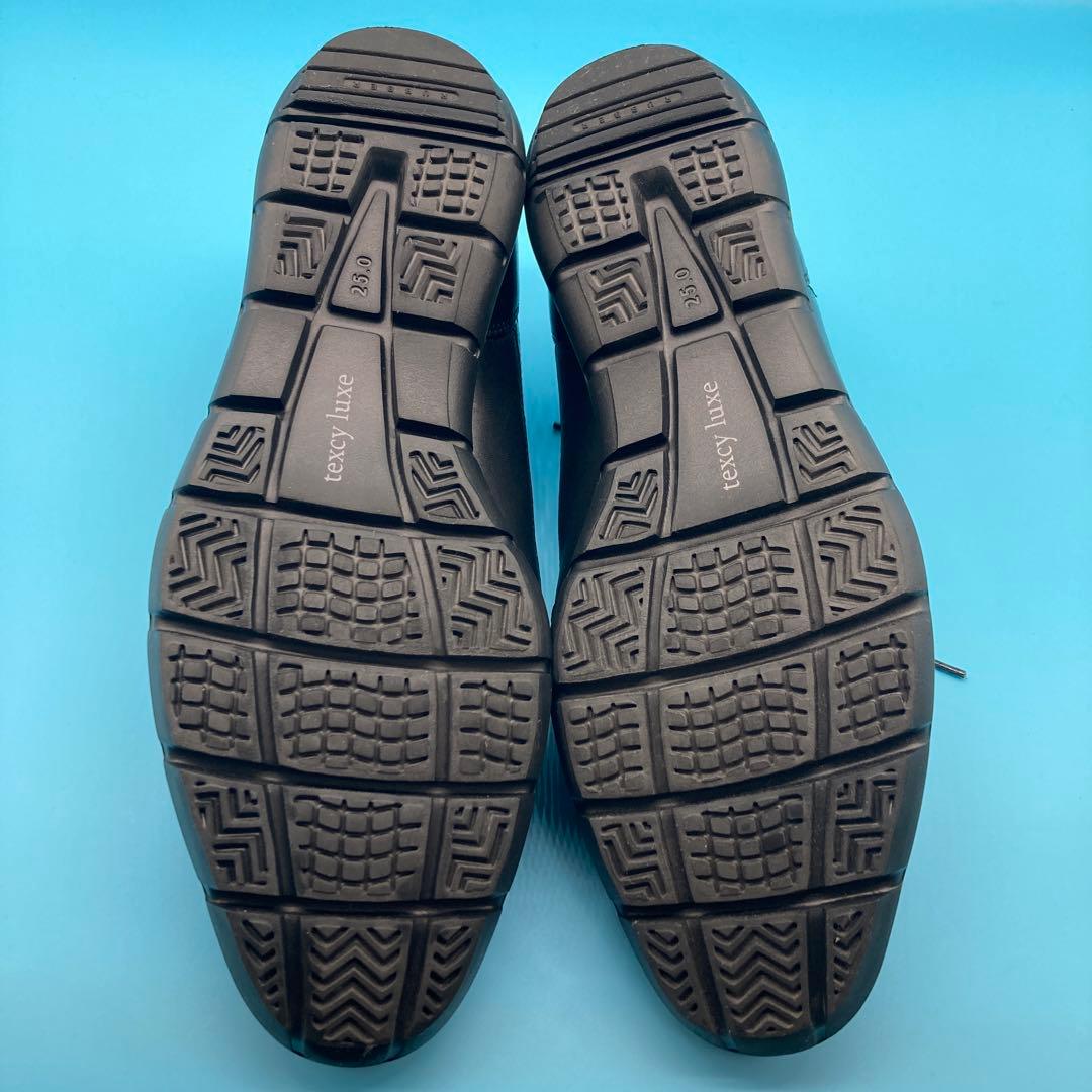 【未使用】アシックスtexcy luxeビジネスシューズasics 25cm黒